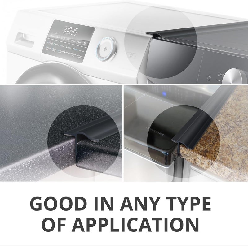 X-Protector Silicone Stove Gap Cover - 50” x 1.55" Guard Between Stove and Counter - Self-Adhesive Premium Counter Gap Filler - Heat Resistant Oven Counter Gap Protector - Stove Top Spill Guard - Image 5